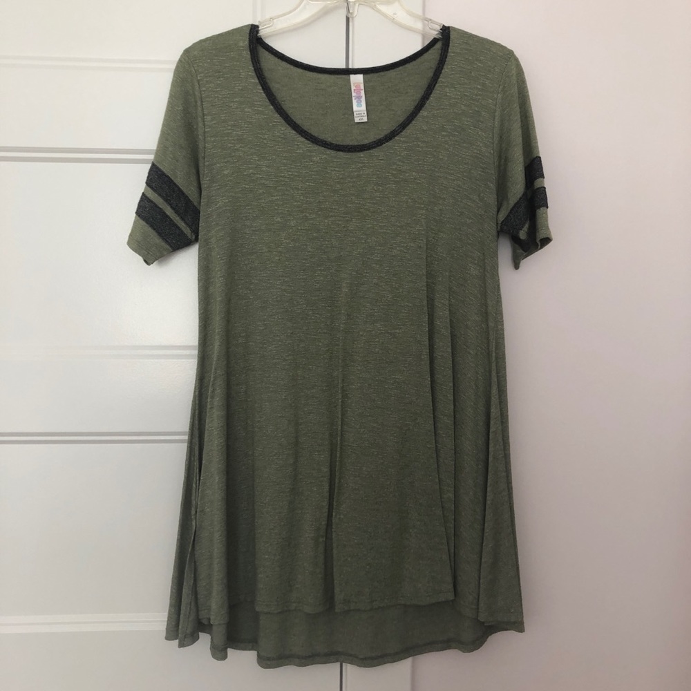 LulaRoe Perfect Tee with Jersey Stripes